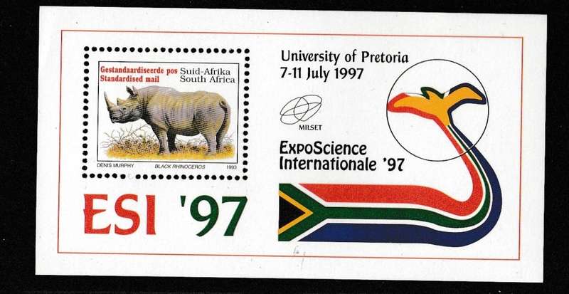 RSA    SCIENCE EXPO        UNIVERSITY OF PRETORIA  MINI SHEET  97  UMM