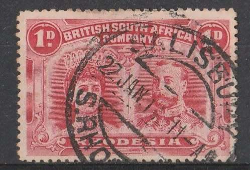 RHODESIA    BSAC       DOUBLE HEAD