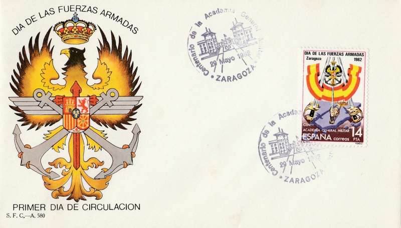 SPAIN   1ST DAY COVER  1982