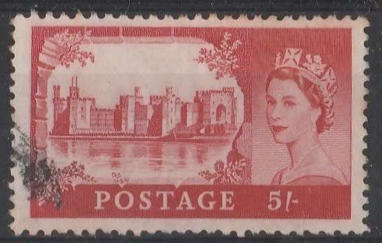 GREAT BRITAIN   QE 11   5/-    VERY FINE USED