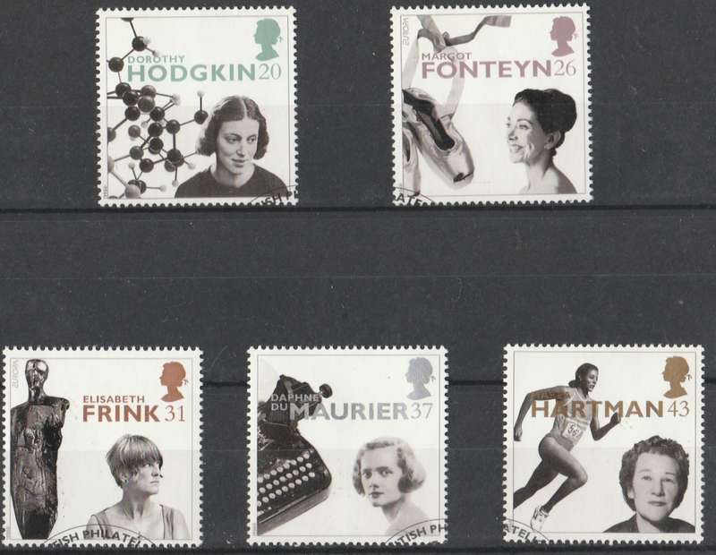 GREAT BRITAIN      EUROPA      FAMOUS WOMAN  SG  1264-1268