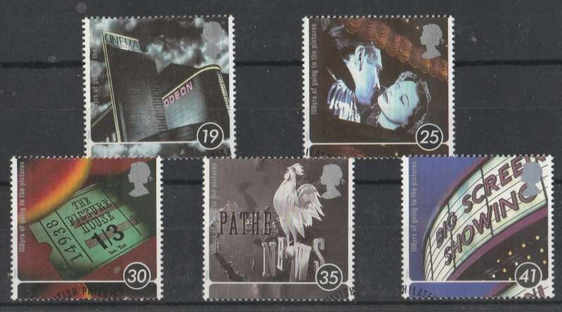 GREAT BRITAIN     CENTENARY OF CINEMA  1996   SG1249-1253