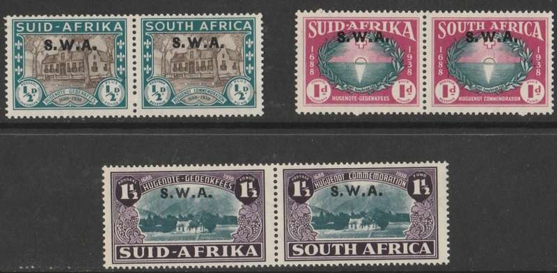 SWA      HUGUENOT SET   SACC 138-140      UNMOUNTED   MINT