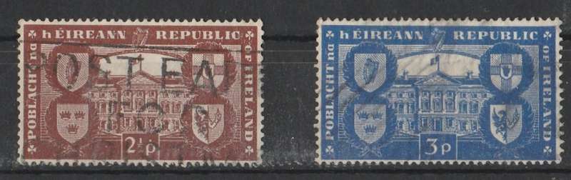 IRELAND      SG146/7     LEINSTER HOUSE.  INTERNATIONAL RECOG. REPUBLIC      FULL SET