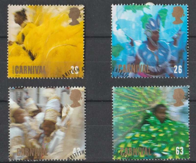 GREAT BRITAIN    NOTTINGHILL CARNIVAL     SG2055-2058       1998