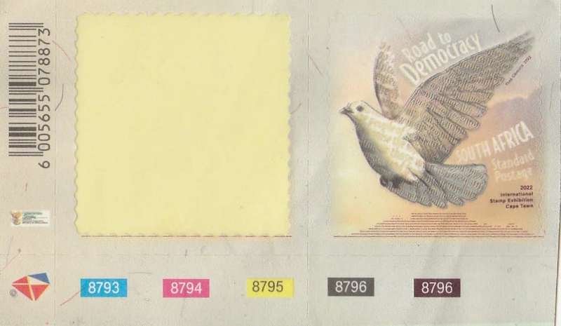 RSA     SINGLE STAMP ON VARIETY SHEET      8796     8796