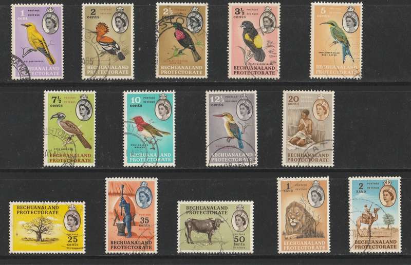 BECHUHANALAND  PROTECTORATE       1961    SG168-181       FULL SET   USED