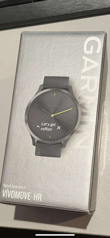GARMIN WATCH VIVOMOVE HR SMARTWATCH - BLACK