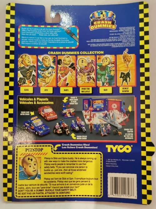 Rare Tyco The Crash Dummies.  1991.  Pitstop.