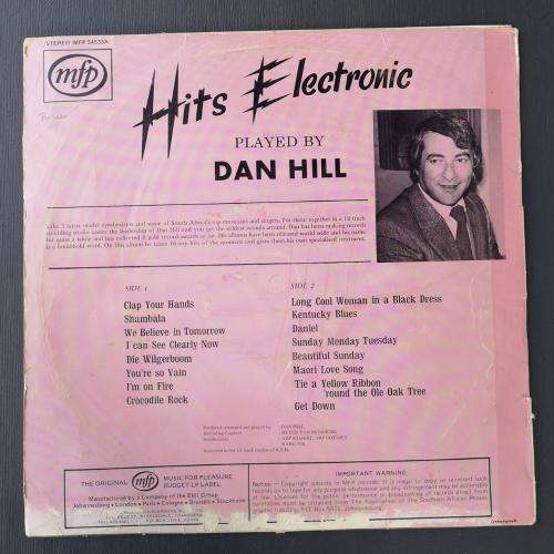 Hits Electronic - Played by Dan Hill (Vinyl LP)
