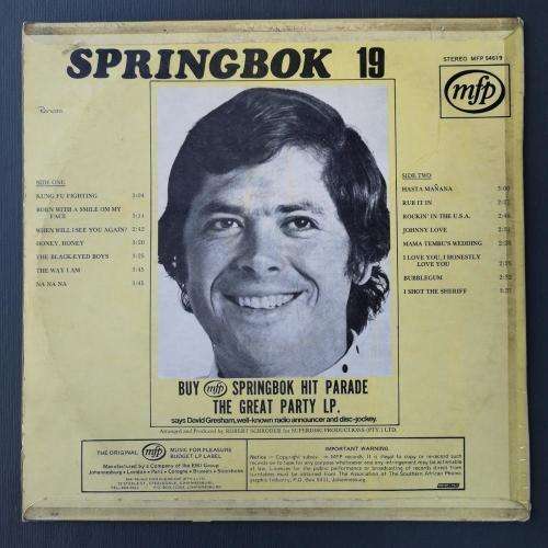 Springbok Hit Parade 19 (Vinyl LP)