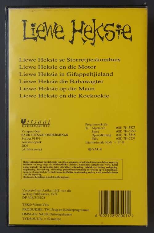 Liewe Heksie - Verna Vels (VHS)