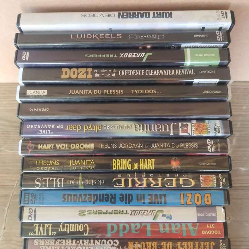 Afrikaanse Musiek DVD`s x 20