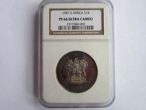1987 Sa 1 Rand PF66 ULTRA CAMEO