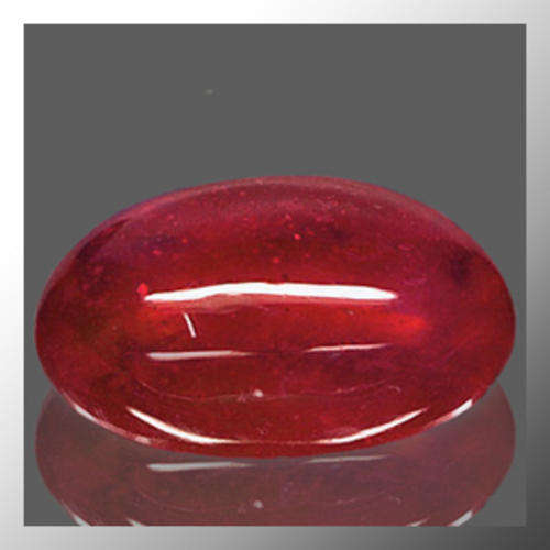 Genuine Ruby 1.22ct Red Oval Cabochon, Gemstone