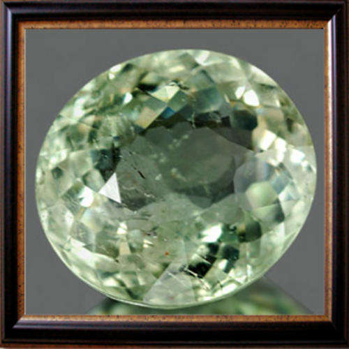Natural Aquamarine 2.29ct Light Green Oval Facet, Impressive Gemstone