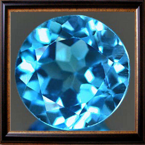 Natural Topaz 1.00ct Swiss Blue Round Facet, Stunning Gemstone