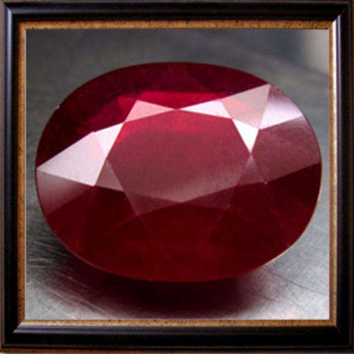 Natural Ruby 4.02 Blood Red Oval Facet, Stunning Gemstone