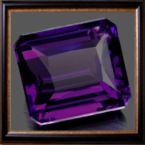 Natural Amethyst 16.76ct Dark Purple Octagon Facet, Gemstone