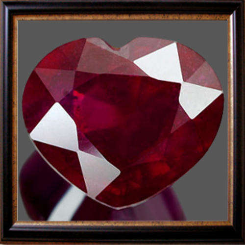 Natural Ruby 3.94ct Blood Red Heart Facet, Gemstone