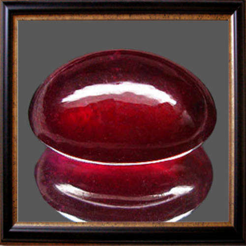 Natural Ruby 1.03ct Blood Red Oval Cabochon, Gemstone