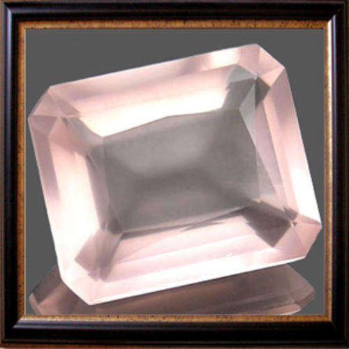 Natural Rose Quartz 24.90ct Pink Octagon Facet, Gemstone