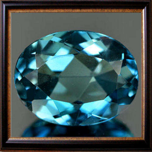 Natural Topaz 0.55ct London Blue  Oval Facet, Gemstone