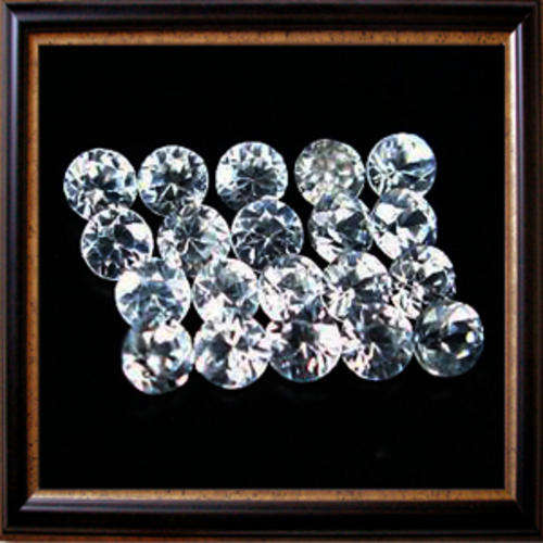 Natural Zircon 1.00ctw 20pc White Round Facet, Gemstones