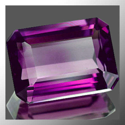 Natural Amethyst 3.85ct Natural Purple Octagon Facet Gemstone