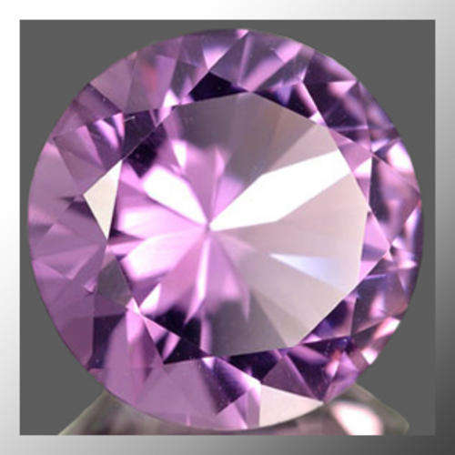 Natural Amethyst 0.96ct Light Purple Round Facet, Gemstone