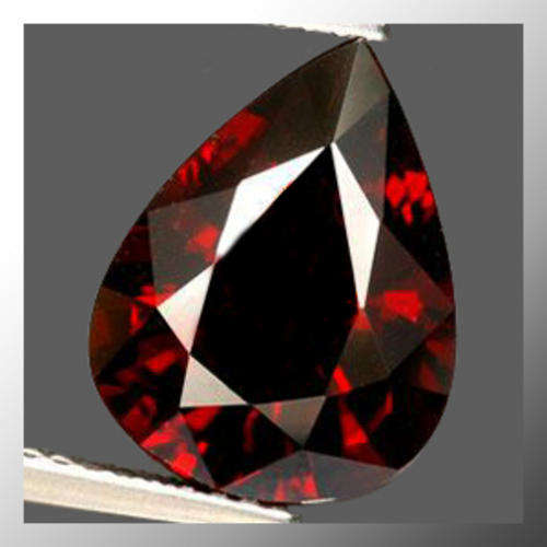 Natural Almandine Garnet 3.12ct Red Pear Facet, Gemstone