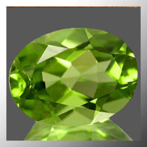 Natural Peridot 0.45ct Green Oval Facet, Gemstone