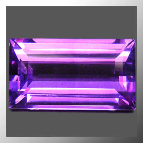 Natural Amethyst 13.54ct Purple Baguette Facet, Gem