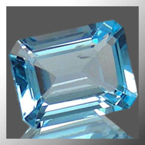 Natural Topaz 2.73ct Swiss Blue Octagon Facet, Gem