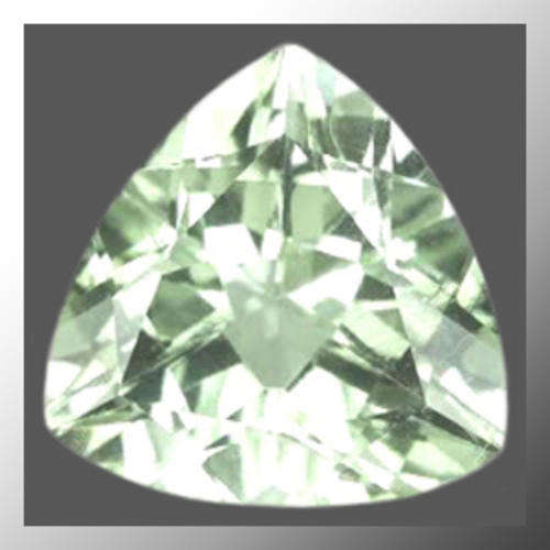 Natural Amethyst (Prasiolite) 3.08ct Green Trillion Facet, Gem