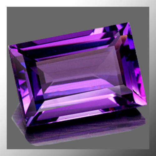 Natural Amethyst 1.44ct Purple Baguette Facet, Gemstone