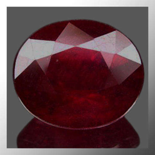 Natural Ruby 6.06ct Deep Red Oval Facet, Gem