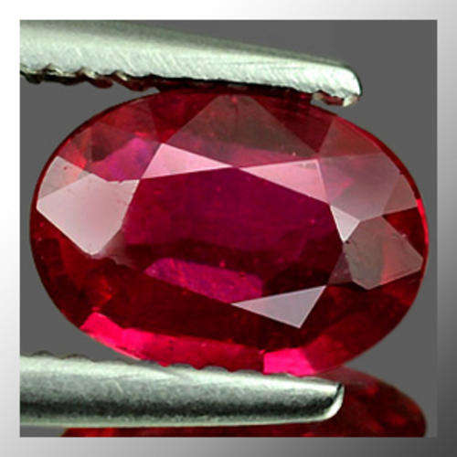 Natural Ruby 0.83ct Blood Red Oval Facet, Gemstone