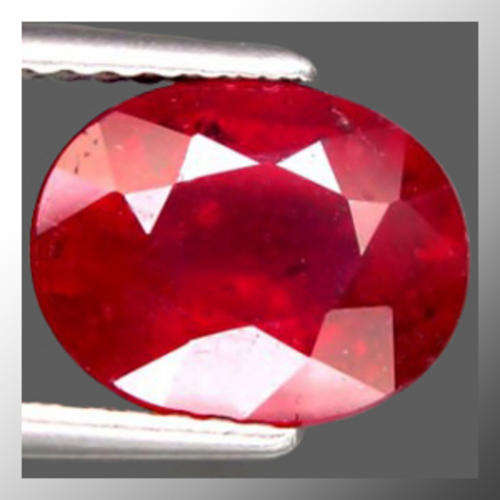 Natural Ruby 2.80ct Blood Red Oval Facet, Gemstone