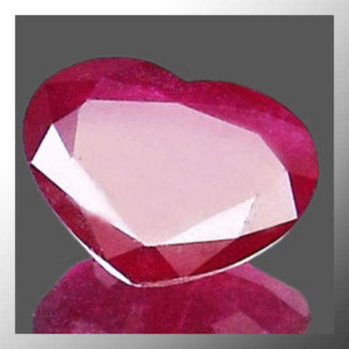 Natural Ruby 2.27ct Pink Red Heart Facet, Gem