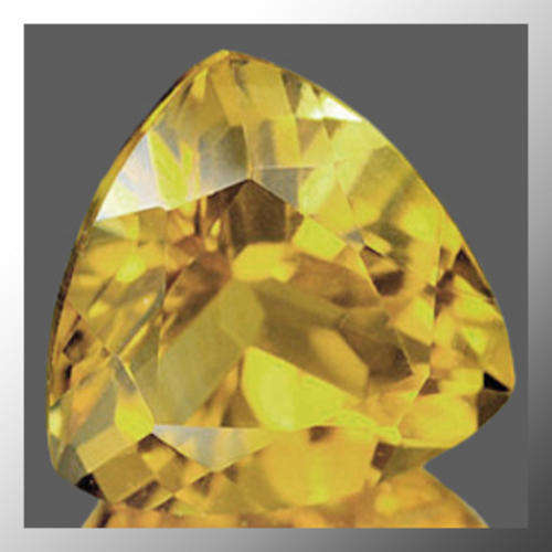 Natural Citrine 0.35ct Yellow Trillion Facet, Gemstone