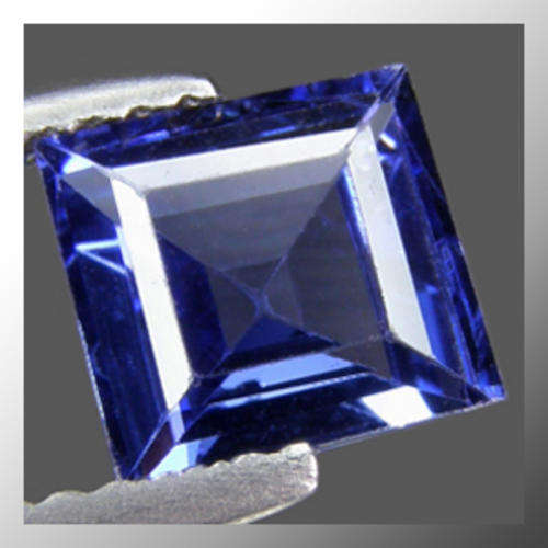 Natural Sapphire 0.73ct Blue Square Facet, Gem