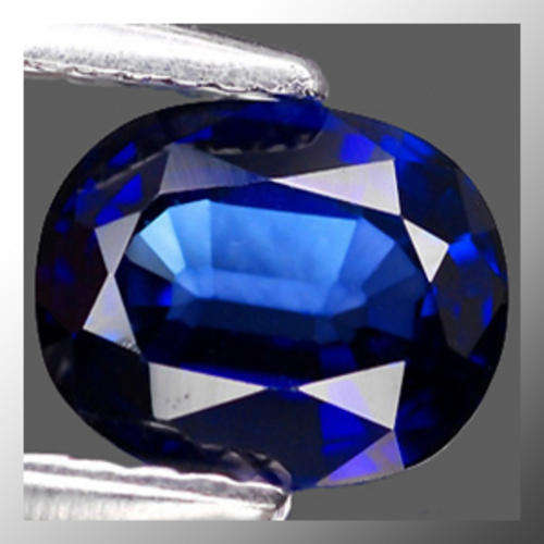 Natural Sapphire 1.00ct Blue Oval Facet, Gemstone