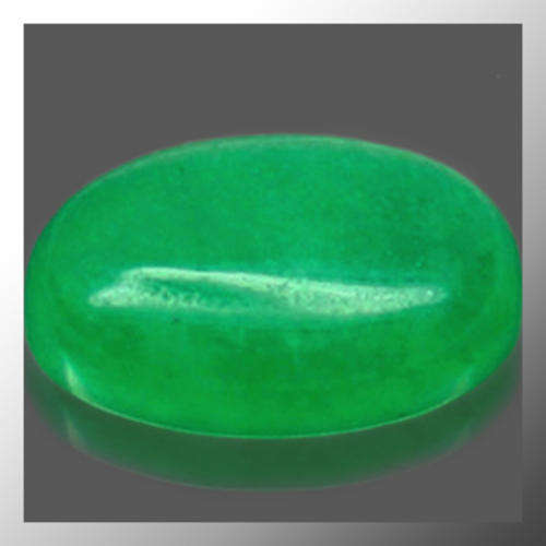 Natural Chrysoprase 10.95ct Green Oval Cabochon, Gemstone