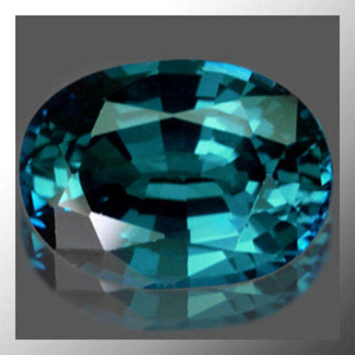 Genuine Topaz 5.43ct Rich Teal Blue Oval Faceted, Gemstone