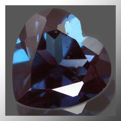 Lab Created Alexandrite 1.48ct Colour Change Heart Faceted, Gemstone
