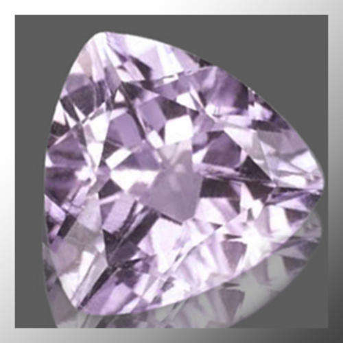 Natural Amethyst 0.33ct Light Lavender Purple Trillion Facet, Gemstone