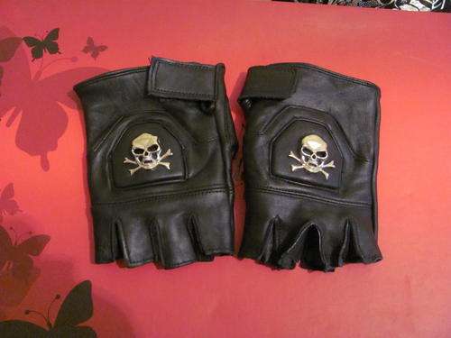 Awesome Biker Fingerless Gloves