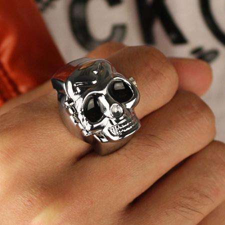 Finger Ring Watch/Punk Skull Watch