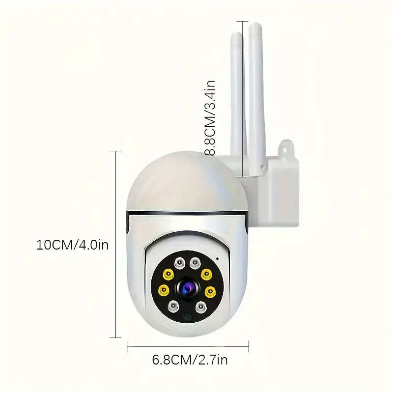 1080P HD Wireless Security Camera AI Human Tracking, Motion Detection, 2-Way Audio, Remote Control,